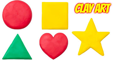 Clay with me | Basic Shapes (Square, Rectangle, Triangle and Circle)