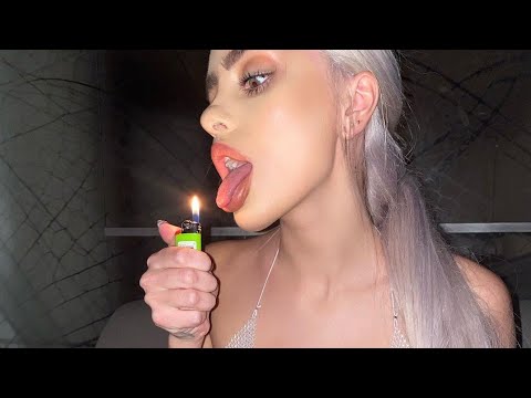 #Naomi_Woods Smoking Shoots with Railway Track in Evening