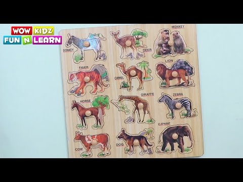 Animal Puzzle | New Year Special | Wow Kidz Fun N Learn