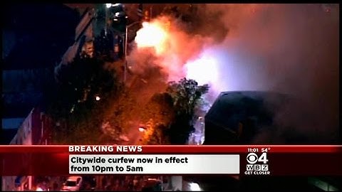 Baltimore Police Use Flash Bangs To Enforce Curfew