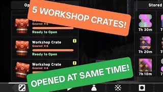 OPENING 5 WORKSHOP CRATES AT THE SAME TIME! | COREBOUND NEW UPDATE