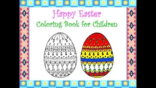 Download FREE Coloring Book pdf Pages  for Children - Easter Coloring Book For Kids