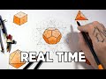 Drawing the Platonic Solids in Real Time | Sacred Geometry Tutorial
