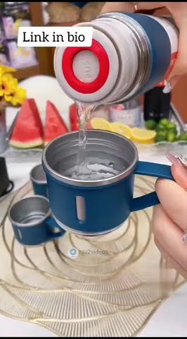 Vacuum Flask Set With 2 Cups set