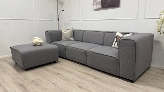 Boconcept Carmo 3 seater design sofa with ottoman #bestmøbler