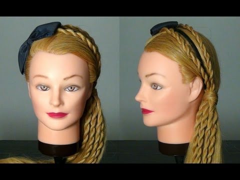 Прическа: жгуты из волос. Twist Rope Braid Hairstyle Hair Tutorial Прическа: жгуты из волос. Twist Rope Braid Hairstyle Hair Tutorial
