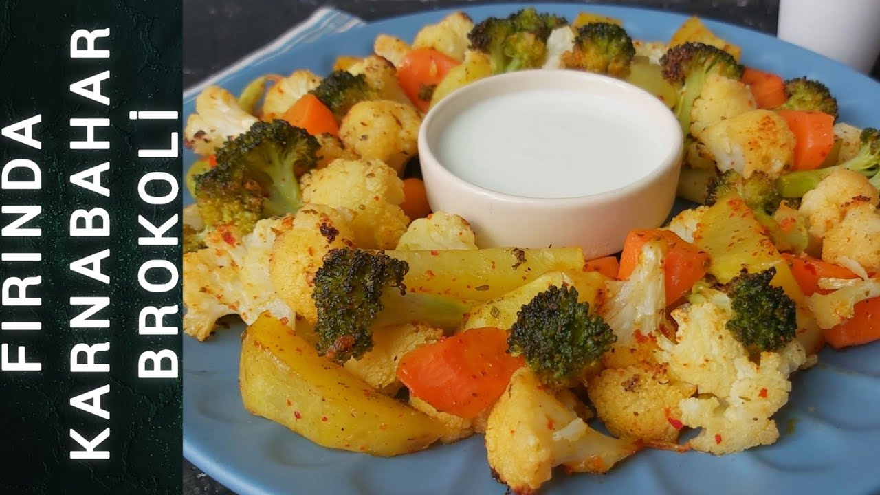FIRINDA KARNABAHAR & BROKOLİ patates - havuç eşliğinde SADE veya ET YEMEKLERİYLE mutlaka deneyin