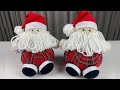[DIY]  Como fazer Papai Noel De Fuxico Passo a Passo Decoração De Natal