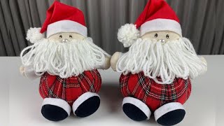 [DIY] How to make Santa Claus from Fuxico Step by Step Christmas Decoration