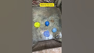 Will a big balloon explode if it rolls down from height #asmr #balloon #shorts #colors #satisfying