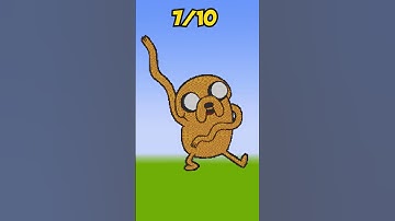 Rate this pixel art with Adventure time from 1 to 10 #shorts