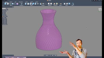How to design a swirly vase for 3D printing in Fusion 360