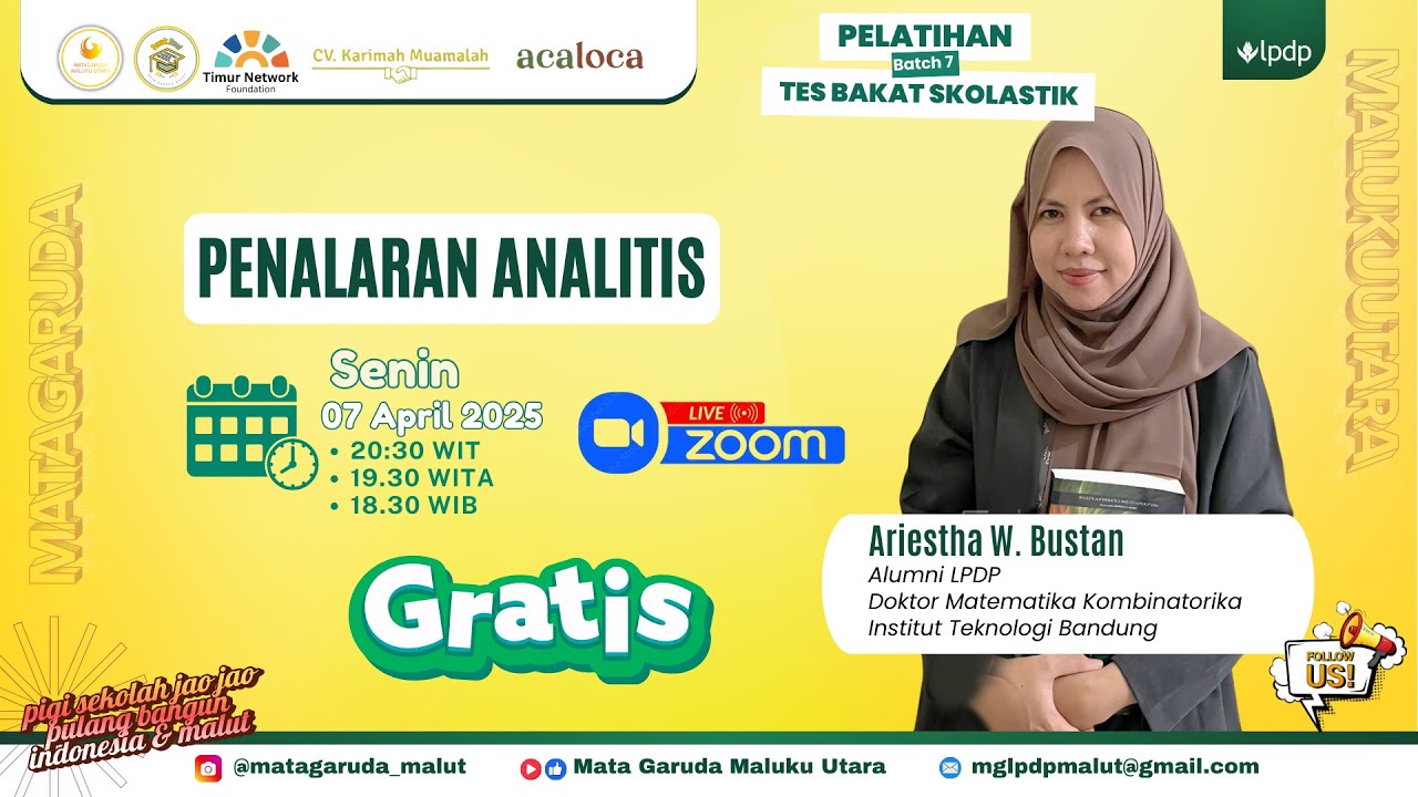 PENALARAN ANALITIS | Pelatihan Tes Bakat Skolastik (TBS) FOROK BESI MATA GARUDA MALUKU UTARA 2025