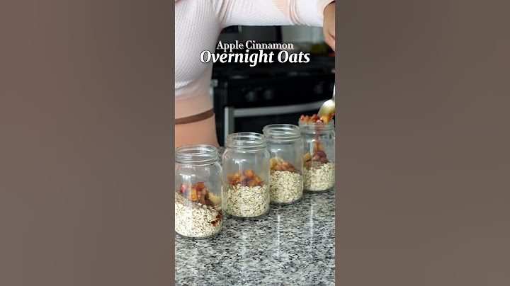 #overnightoats Apple Cinnamon Overnight Oats Meal Preps
