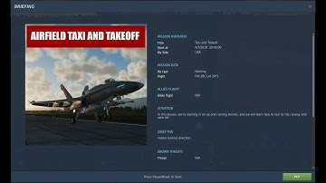 DCS World - F/A 18C - Taxi and Takeoff (Training) (4K)