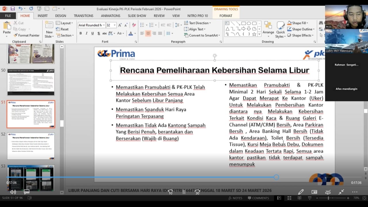 Evaluasi Kinerja PK-PLK Periode Februari 2026