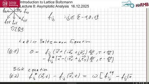 Introduction to lattice Blotzmann 8: Asymptotic analysis lecture + mathematica demo