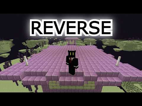 Minecraft Reverse T I Tried To Beat Minecraft IN REVERSE - YouTube