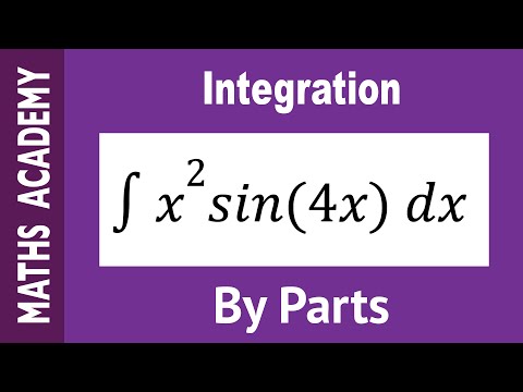 How to Integrate x^2sin4x using Integration by Parts