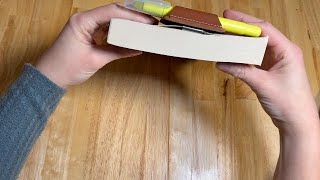 Handmade Leather Pen Holder Clip for Notebooks and Journals, Sturdy Brown Pen Loop with Metal Clip,