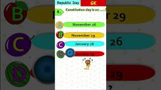 [Republic day quiz] Constitution day is on ... #shorts #indiaquiz #Republicdayquiz #Republicday