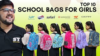 Top 10 School Bags 🎒 for Girls under 1000 Rs ✨(Giveaway)| Student Yard