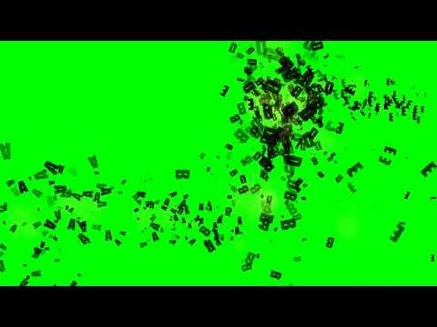 Green Screen Letters Falling