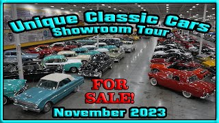 207+ CARS & TRUCKS! - For Sale - Unique Classic Cars Lot Walk - November 2023 - Car Show