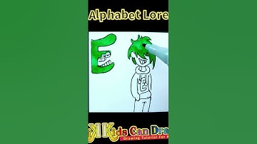 Cách Vẽ E Trong Alphabet Lore | E Alphabet Lore How To Draw Easy #shorts