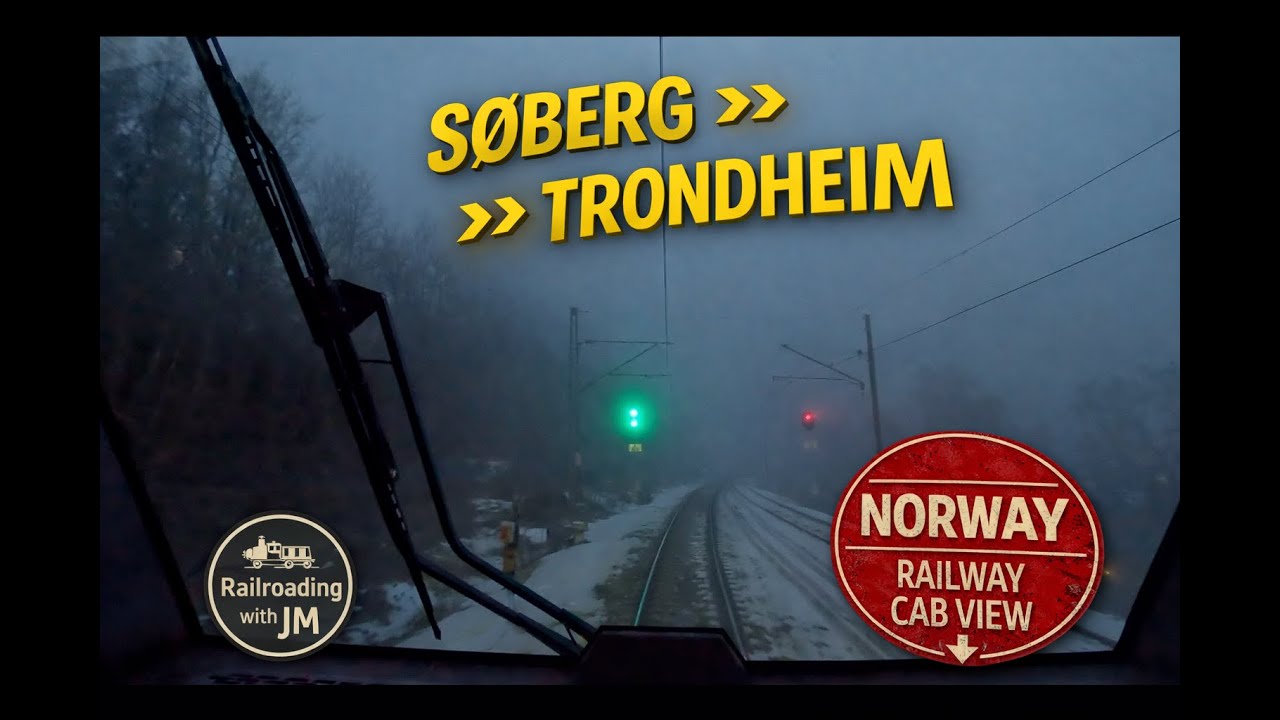Train 441 Søberg - Trondheim (December 17. 2025)