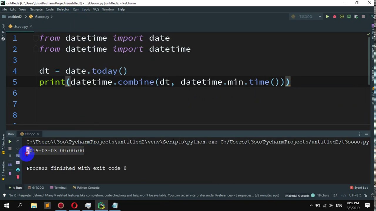 How to convert the date to datetime midnight of the date in Python - YouTube How To Convert The Date To Datetime Midnight Of The Date In Python - Youtube
