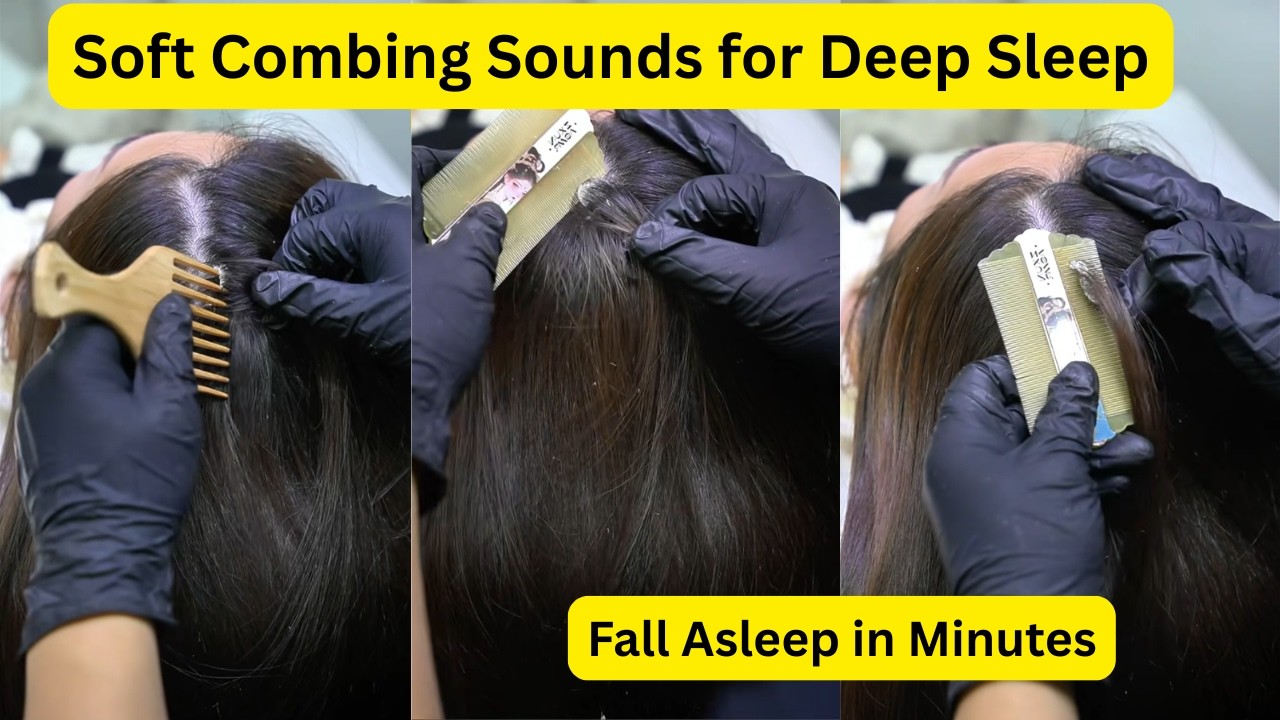 Relaxing Scalp Scratching ASMR #triggersforsleep #asmrhairbrushing #asmrhaircare @OceansASMR #23