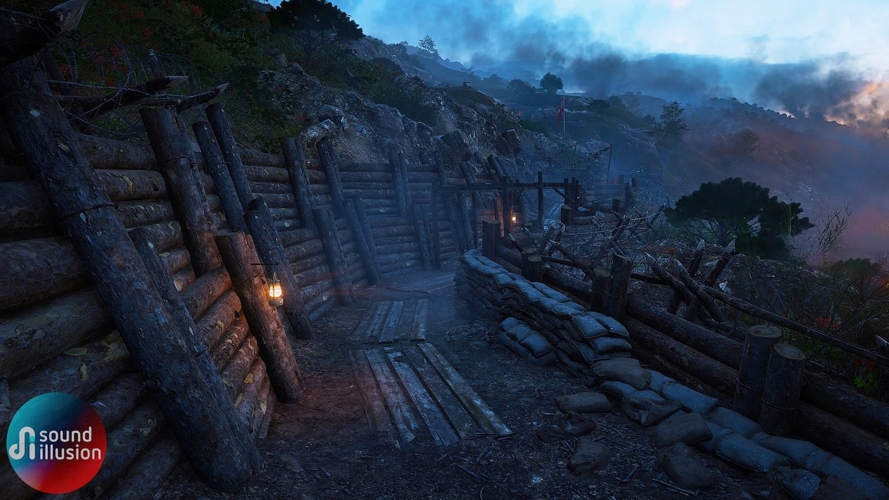 WW1 Ambience – Cape Helles Winter 1915 | Gallipoli Wind & Distant Artillery (No Music)