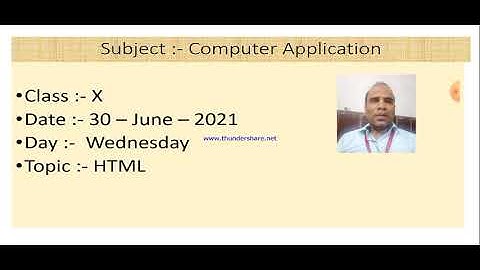 Class X Computer application 30 06 2021 By Mr  Praveen Singh