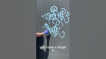 HOW TO MAKE A GRAFFITI TAG🤭🤭