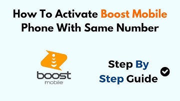 How To Activate Boost Mobile Phone With Same Number