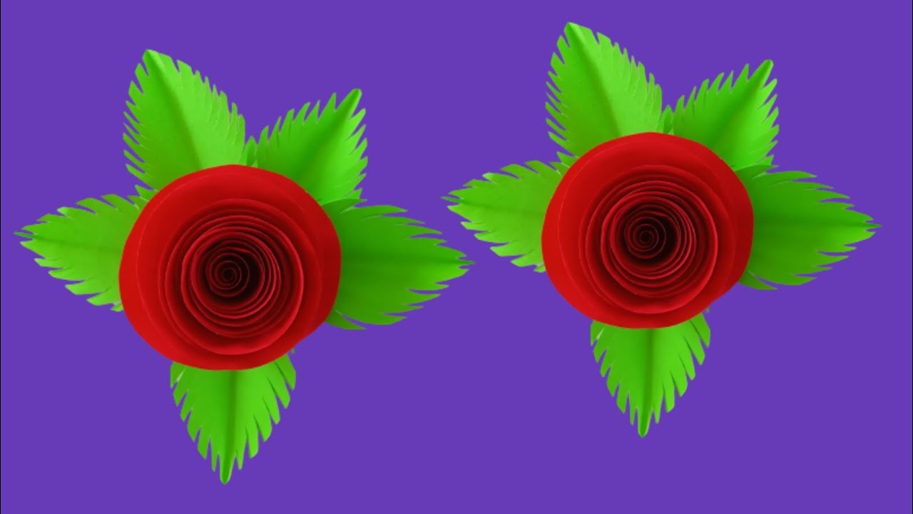 how-to-make-paper-rose-diy-rose-out-of-paper-youtube