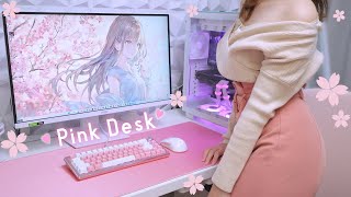 ゲーマー女子の桜色デスク周り紹介♪ Cooler Master SAKURA Combo 2023 DeskSetup gaming