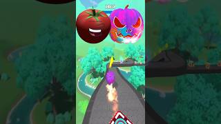 Rolling Ball Sky 😜 Apple Vs Angry Pumpkin #youtubeshorts #game #shorts