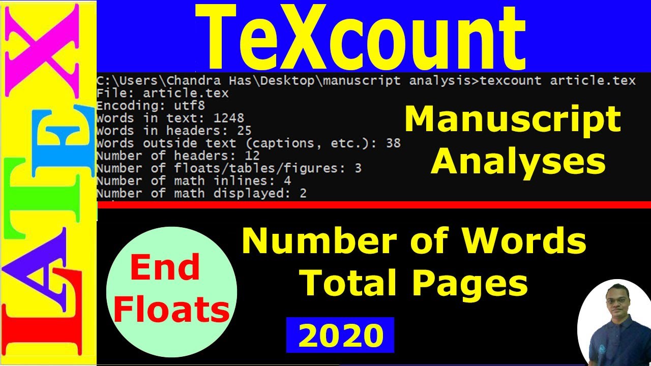 Counting Total Number Of Words And Pages Of Latex Documents By Excluding The Figures/Tables