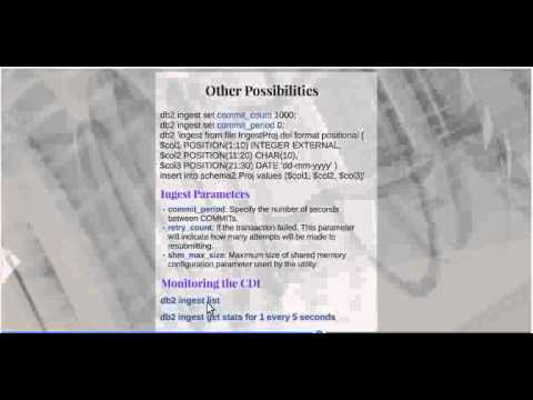 3.  IBM DB2 Continuous Data Ingest (English)