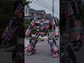 Mitsubishi mirage g4 race car fire transform robot explosion