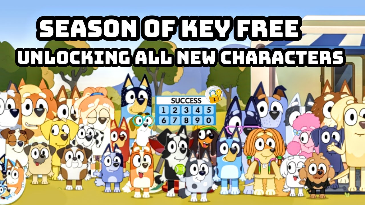 Bluey Let's Play Season Of Key Free Unlocking All New Characters In ...