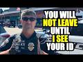 Cop Gets Put In His Place By His Supervisor & Man Who Refused to ID! First Amendment/ID Refusal!