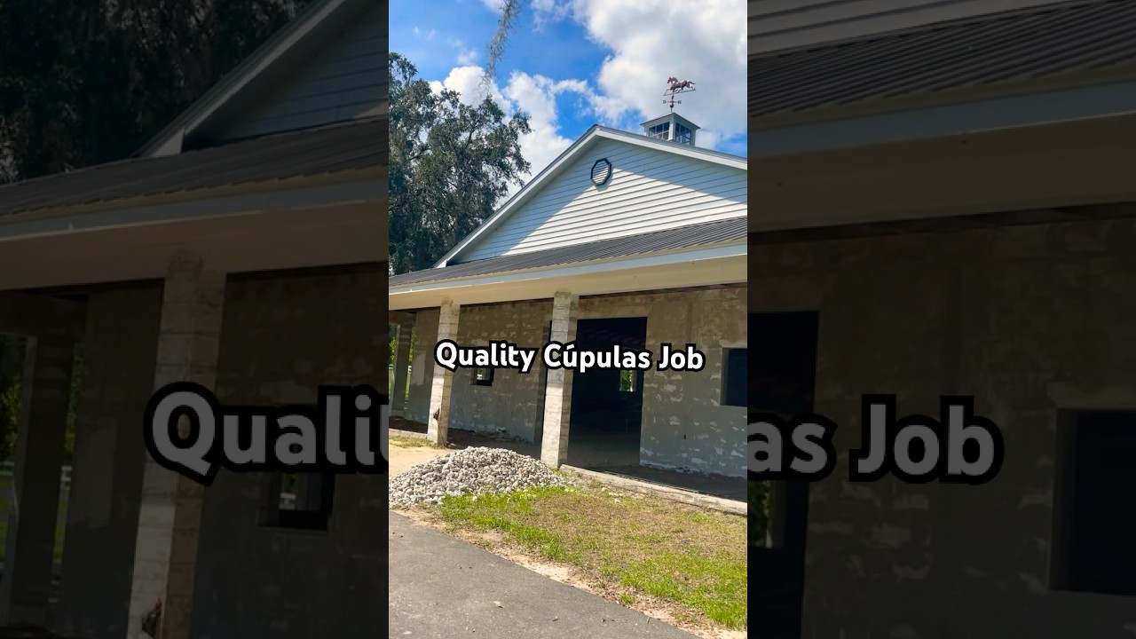 This is amazing 🤩; this barn now looks different with this cupolas 🐎 