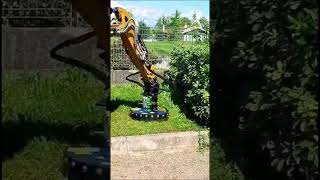 Excavator mower MOW OMEF on Caterpillar excavator