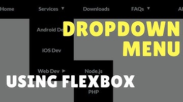 How to Create Dropdown Menu using Flexbox Tutorial
