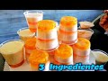 Postre super DELICIOSO Con tan Solo 3 INGREDIENTES, Para VENTA|| POSTRE FRIÓ SIN HORNO (GELATINA)