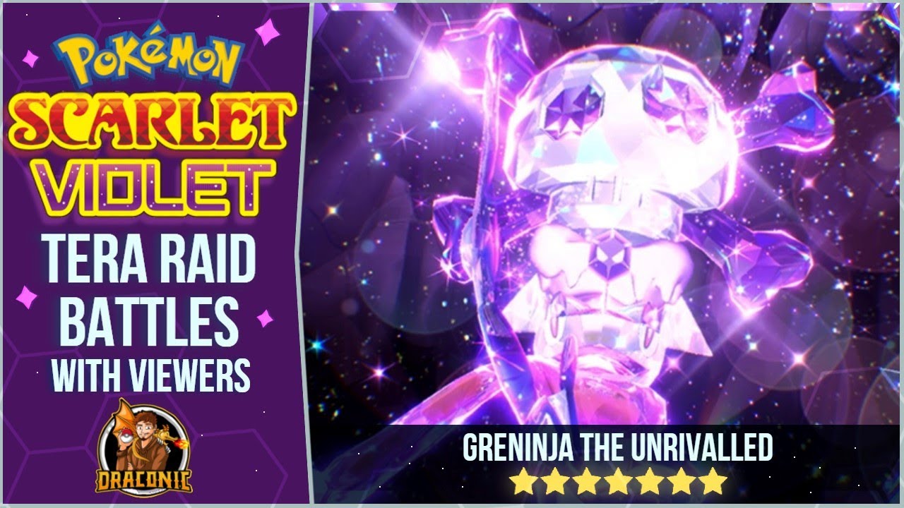 Greninja Tera Raid Dens (Pokemon Scarlet & Violet) | Draconic Livestream
