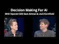 OpenAi CEO Sam Altman on Decision Making For AI